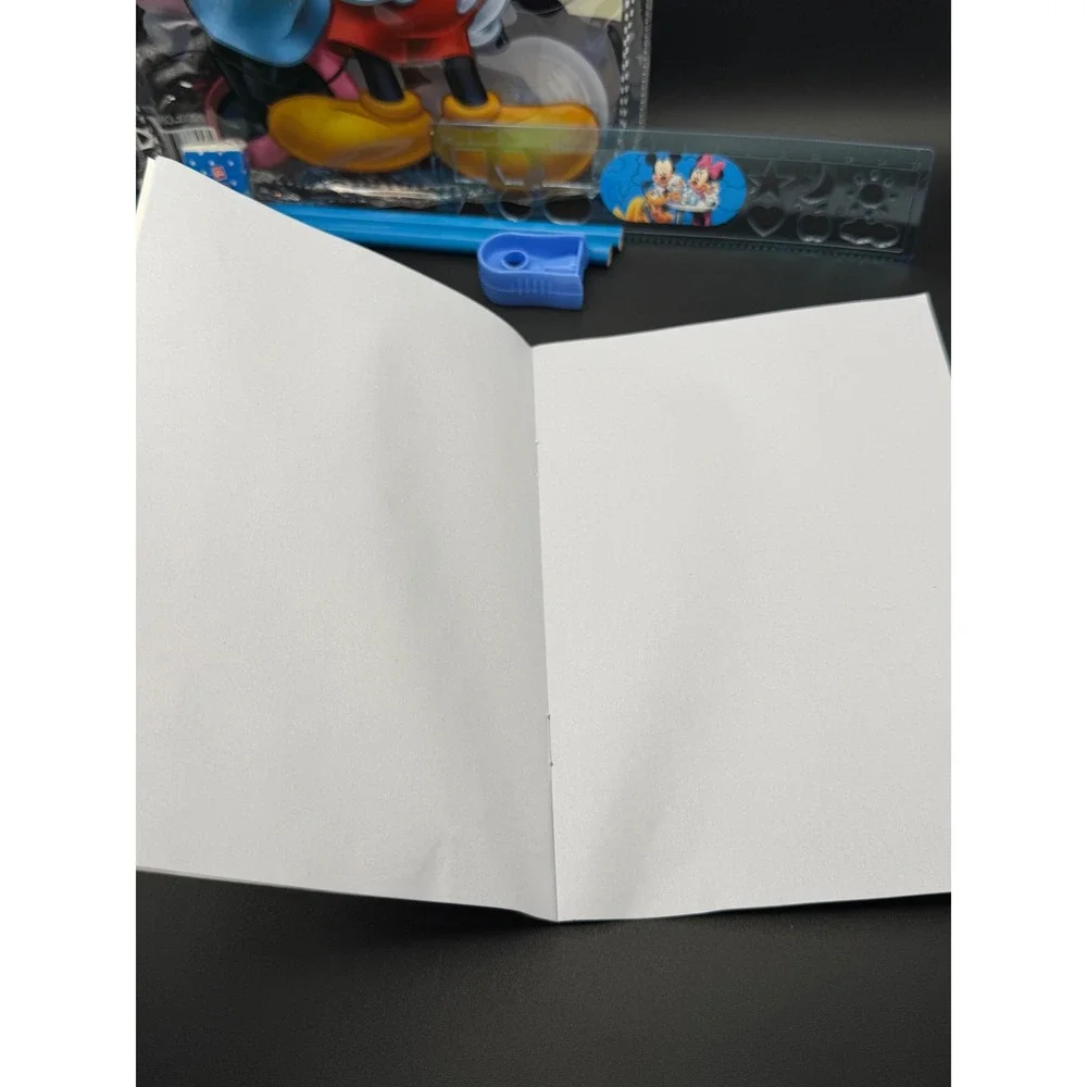 Disney‎ Mickey Mouse Minnie Mouse Stationery Set Notebook Eraser Ruler Sharpener
